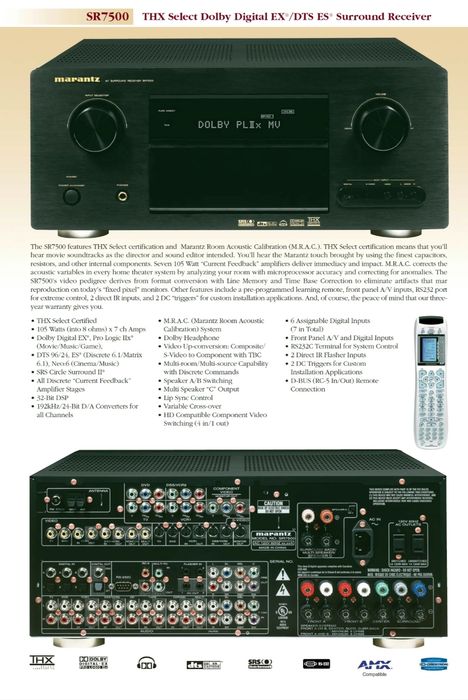 Amplituner kina domowego Marantz SR 7500