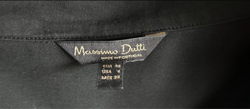 Massimo Dutti elegancka koszula czarna M