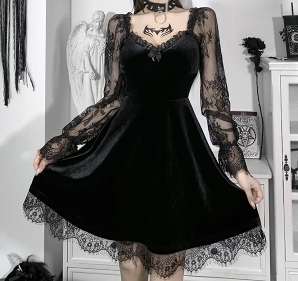 Nowa sukienka gotycka S