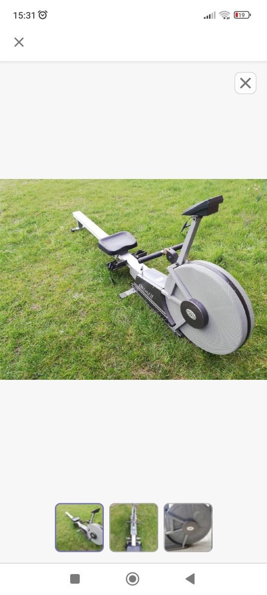 Sprzęt do ćwiczeń air rower machine horizon