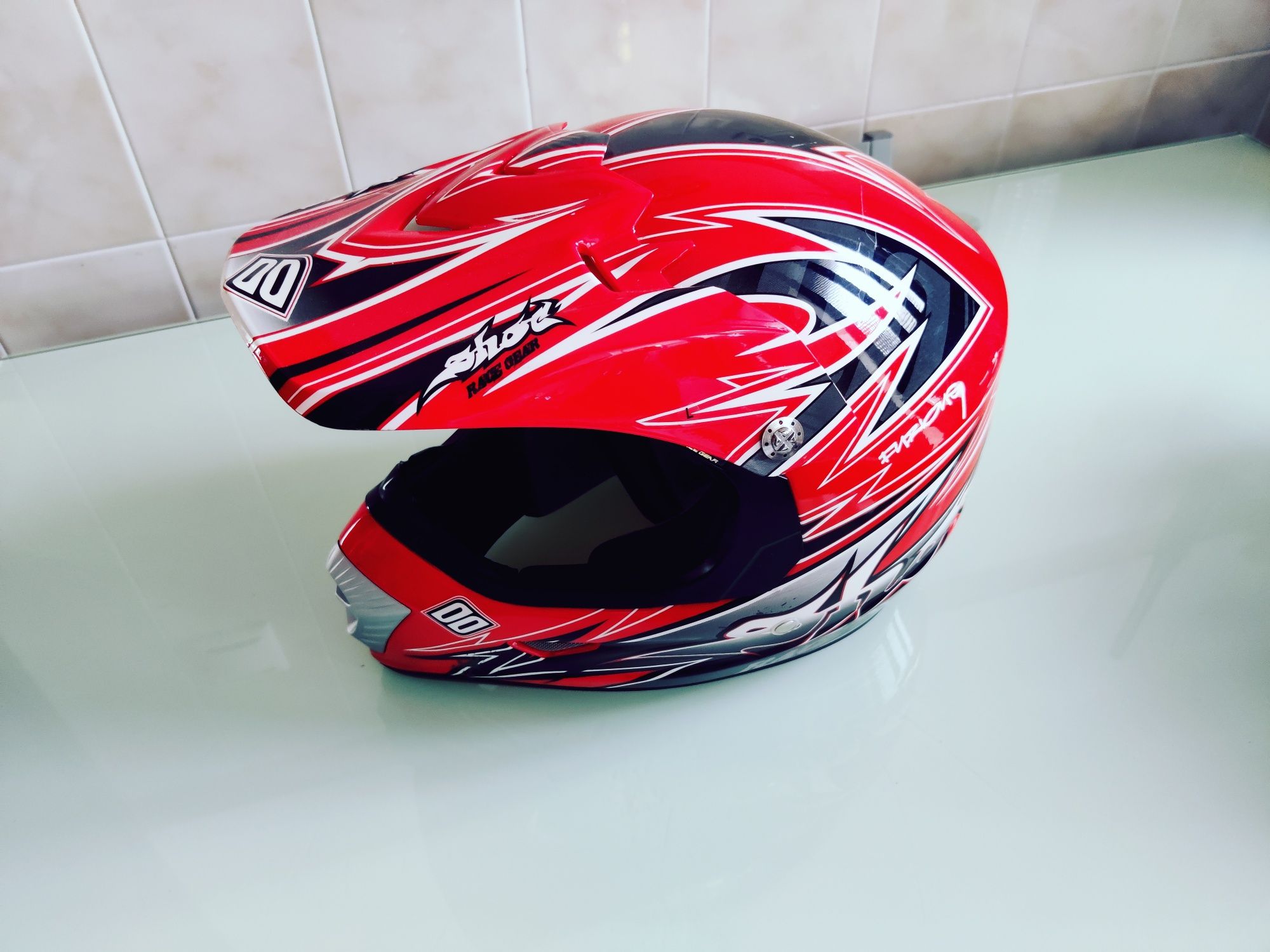 Vendo Capacetevl motocross criança