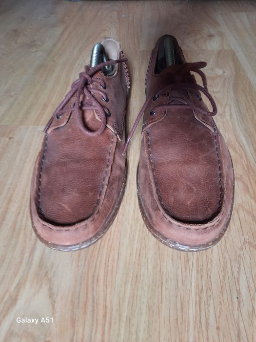 Мужские новые кожаные мокасины Clarks 42 p.