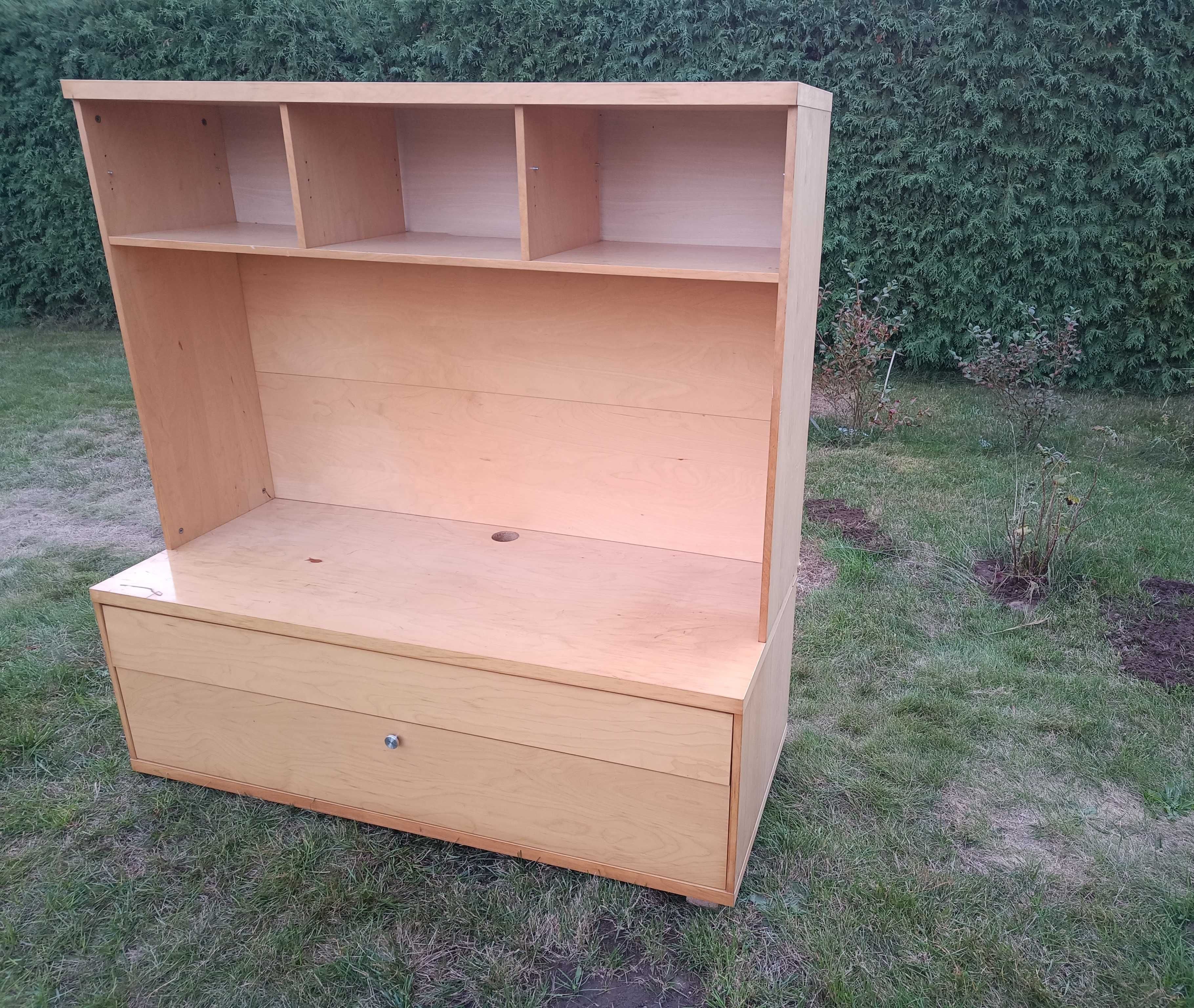 Komoda Witryna Szafka RTV IKEA Bonde z nadstawką 140x60cm Wys. 150cm