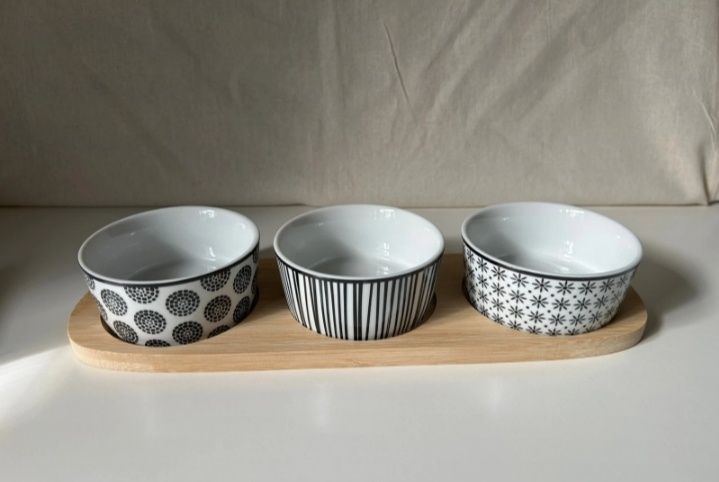 Conjunto três taças de aperitivos com base