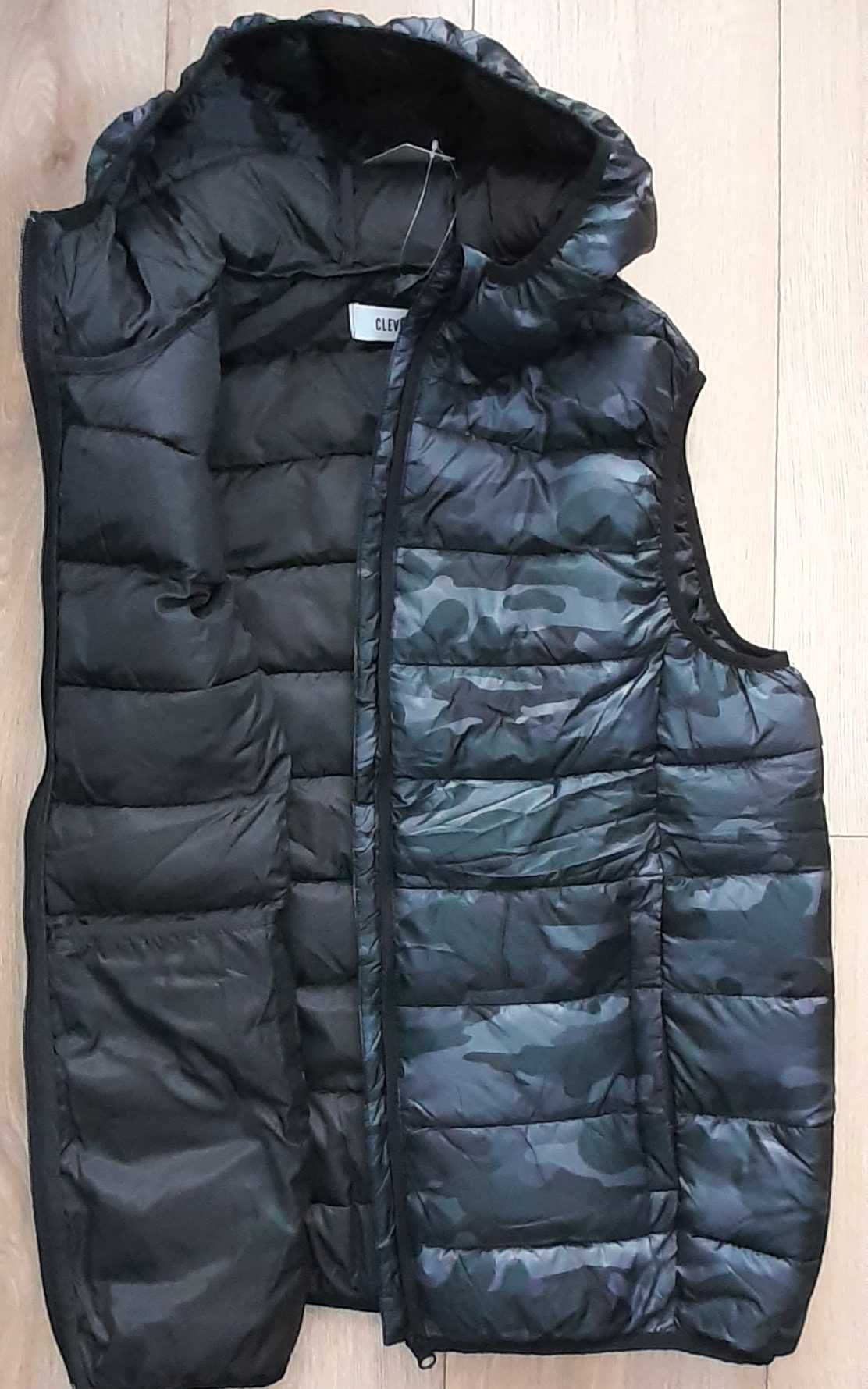Bezrękawnik męski z kapturem XL