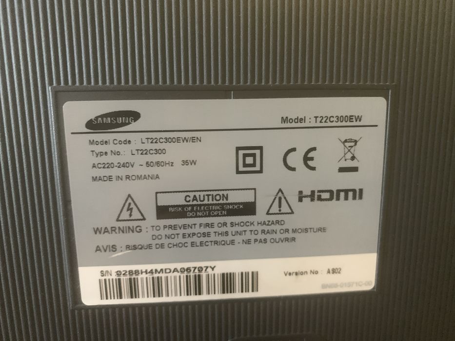LCD TV / Monitor Samsung T22C300 22”