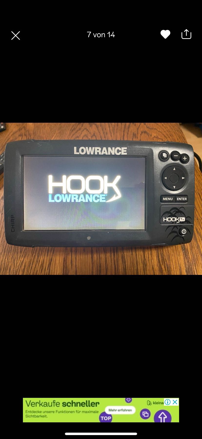 Sonda Lowrance hook7 chirp