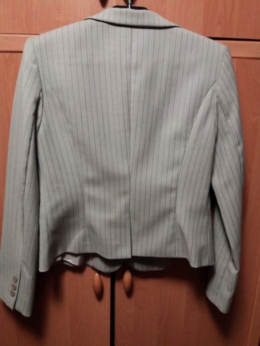 пиджак женский серый в полоску, производство Белоруссия