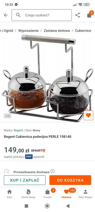 Regent Cukiernica podwójna PERLE 198140