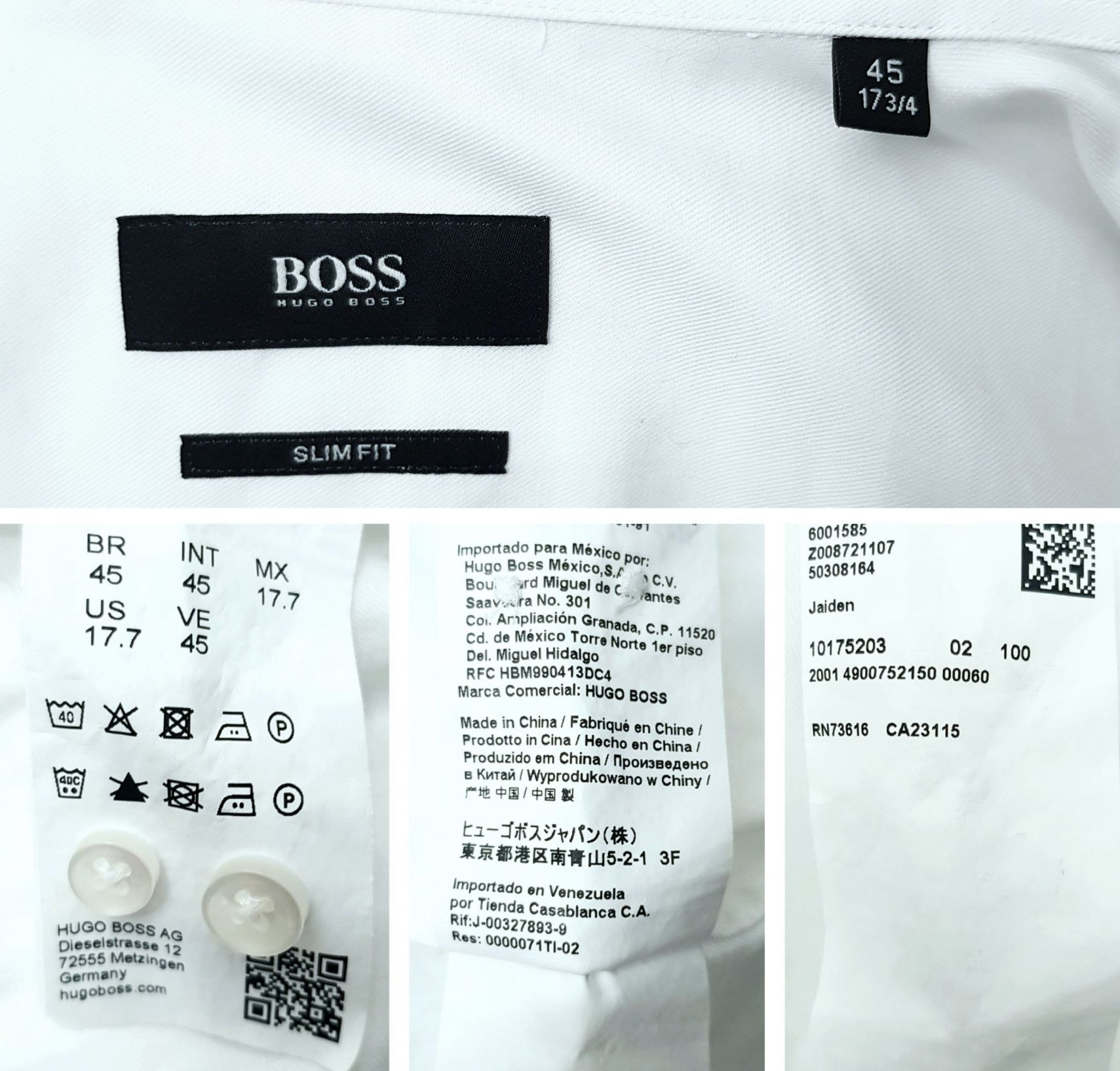 Boss Hugo Boss Jaiden koszula spinki rozmiar 45  XL/XXL