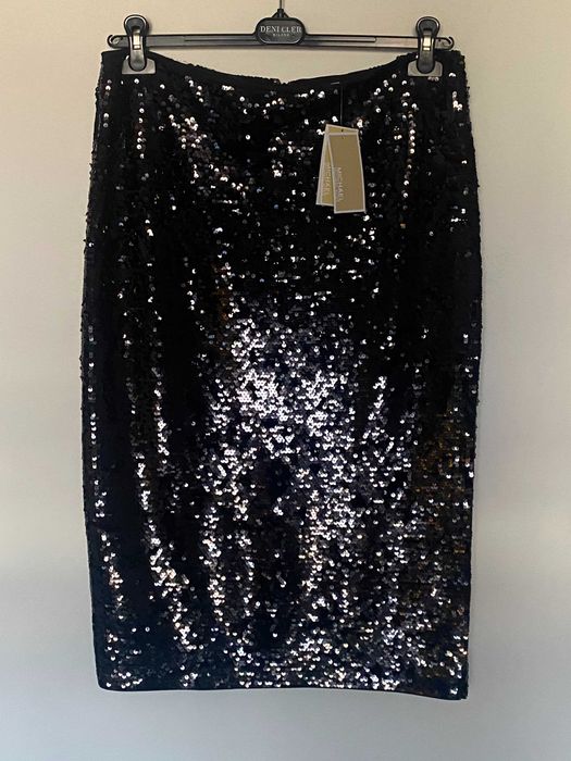 Michael Kors - NOWA czarna spódnica cekiny - z metką - r. L