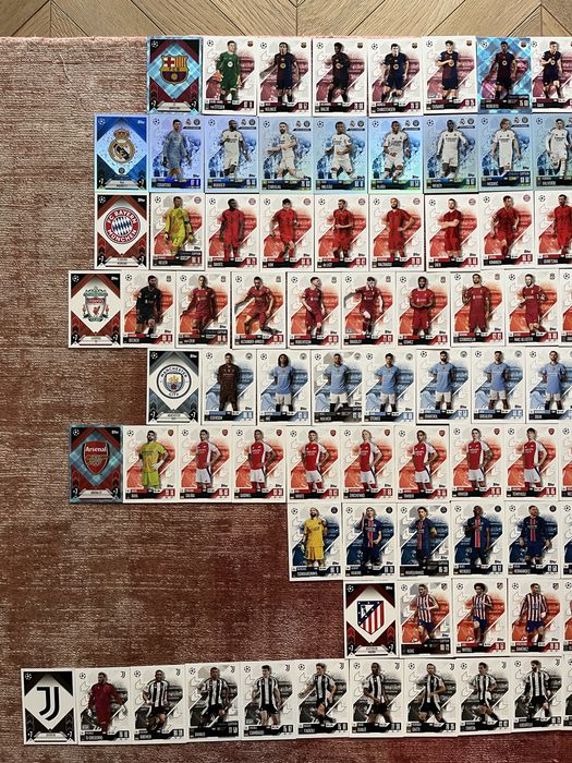 Karty Piłkarskie Match Attax - 124 sztuki