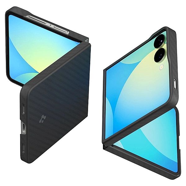 Etui Spigen AirSkin Aramid na Samsung Galaxy Z Flip 7 - czarne