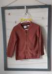 Sweterek Zara 98 zamek suwak ceglasty rudy