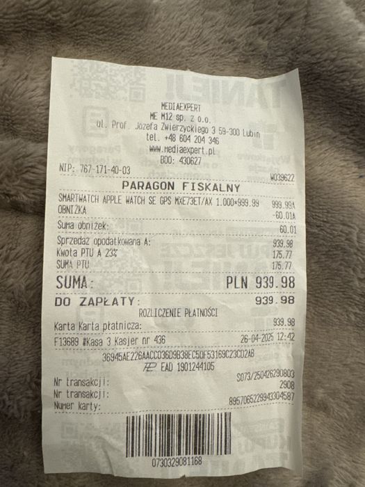 Appel watch se 2 generacji 40mm