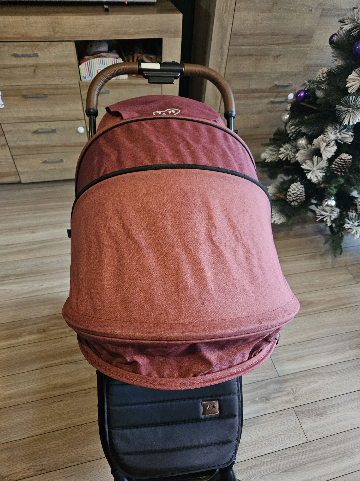 Wózek spacerowy kinderkraft grande bordowy spacerówka wózek