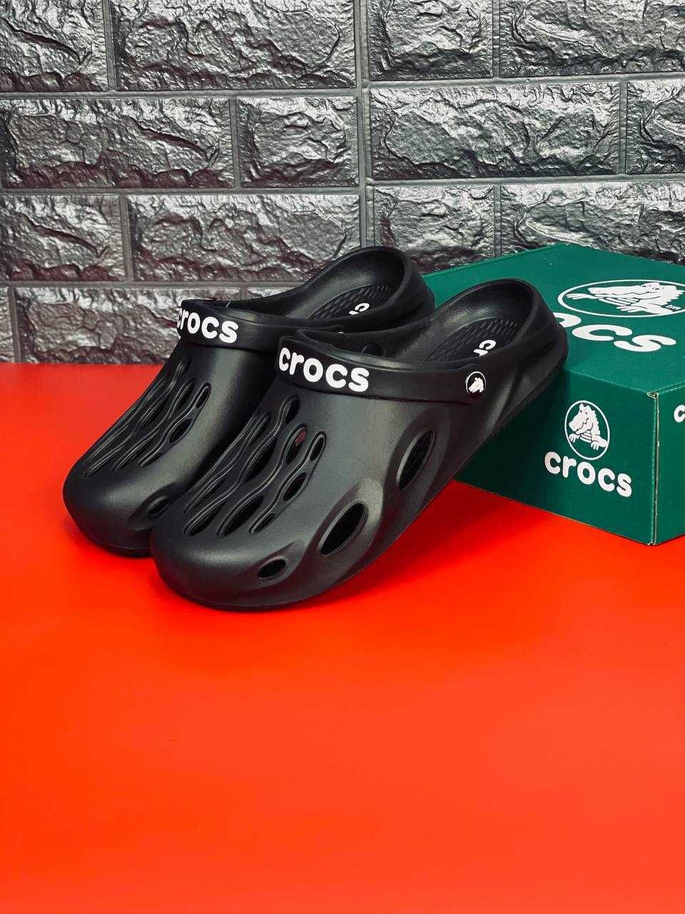 Тапочки Crocs мужские ультралегкие пляжные Акция! Тапочки Крокс чорні