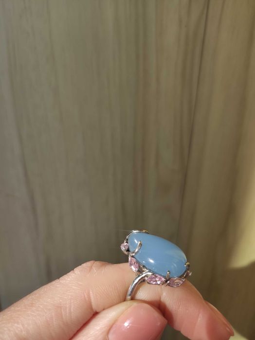 Серебряное кольцо с натуральным камнем