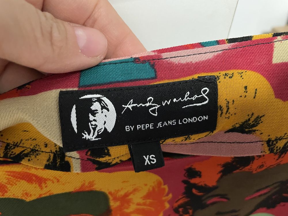 Krótka sukienka Pepe Jeans 34 XS Andy Warhol Merilyn Monroe
