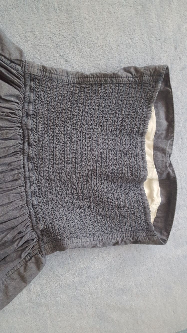 Sukienka mini na lato rozkloszowana a'la jeans 36/S