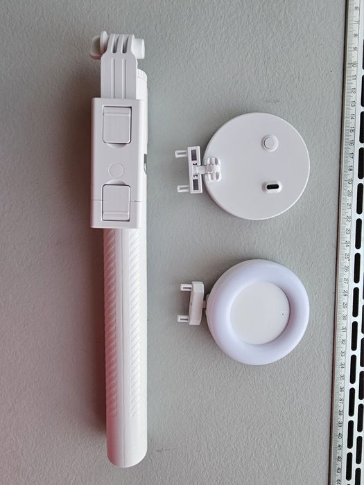 Супер длинная Селфи палка 170 см 4 в 1, лампа 2шт, штатив, пульт