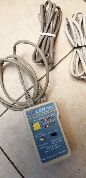 Pack de 18 cabos Ethernet RJ45 testados + 5 núcleos RJ45.