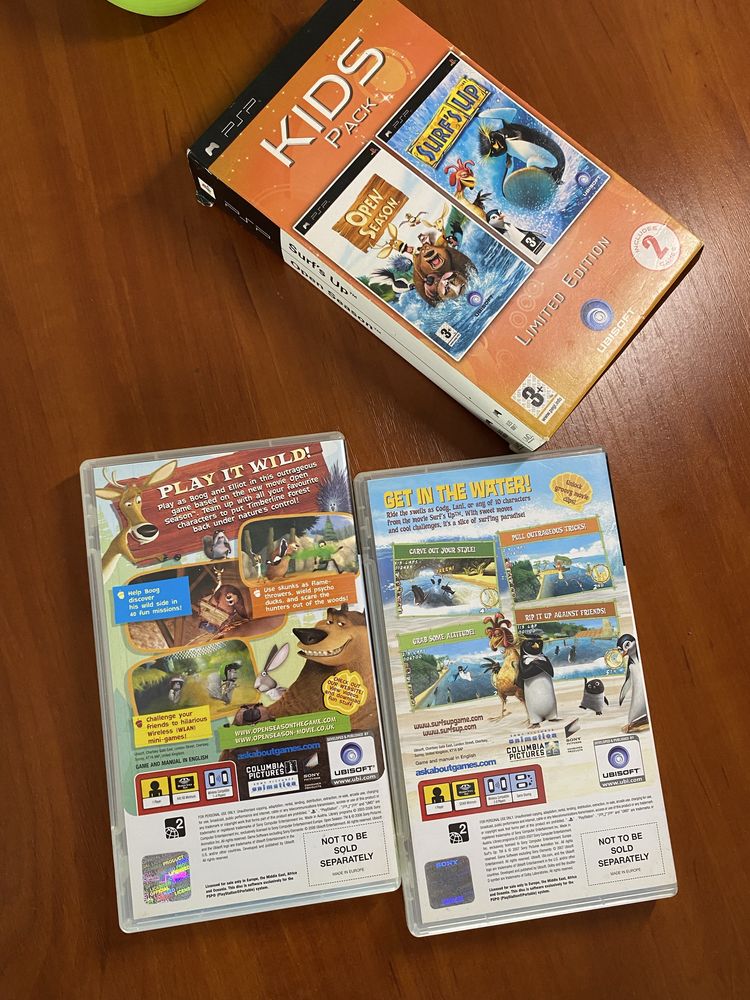 Продам набір Дисків для PSP в Ідеальному стані Kids Pack