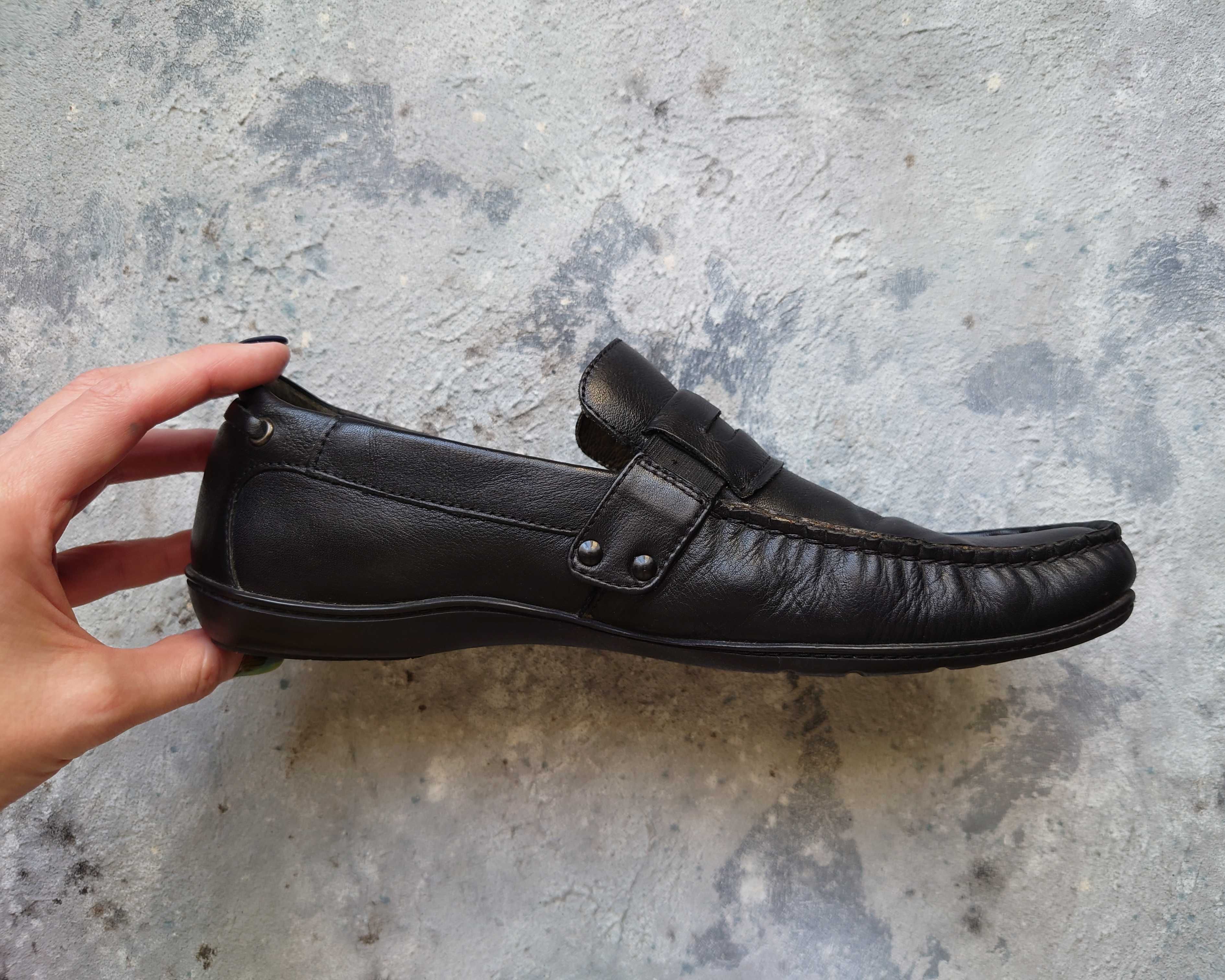 Чоловічі шкіряні мокасини Clarks, мужские кожаные мокасины Clarks