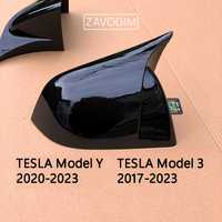 Tesla Model 3 / Y накладки на зеркала Чорний глянець 2017-2023