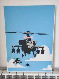 Screenprint 50x70cm Banksy "Happy Choppers"