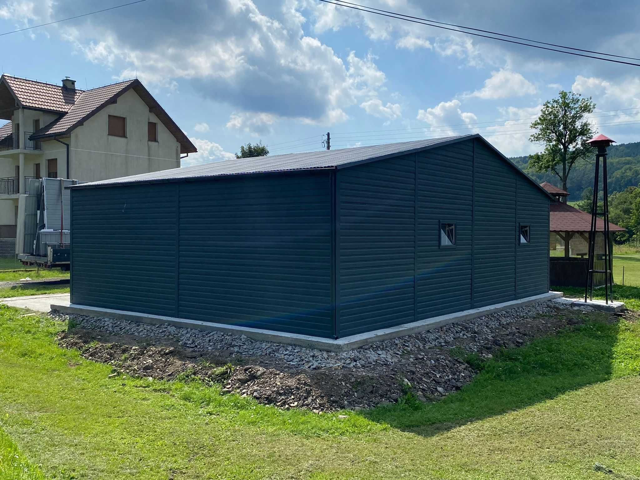 Garaż hala rolnicza garaz blaszany 12x8m magazyn wiata (13x7 14x9 15)
