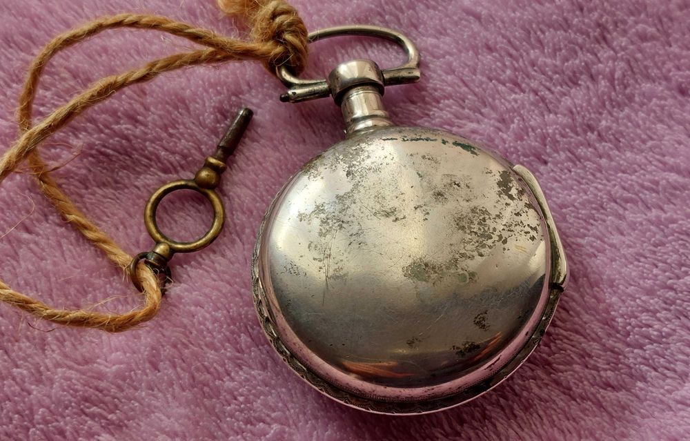 Relogio de bolso Prata VERGE FUSEE  "Baudry " 1800's - [48mm]