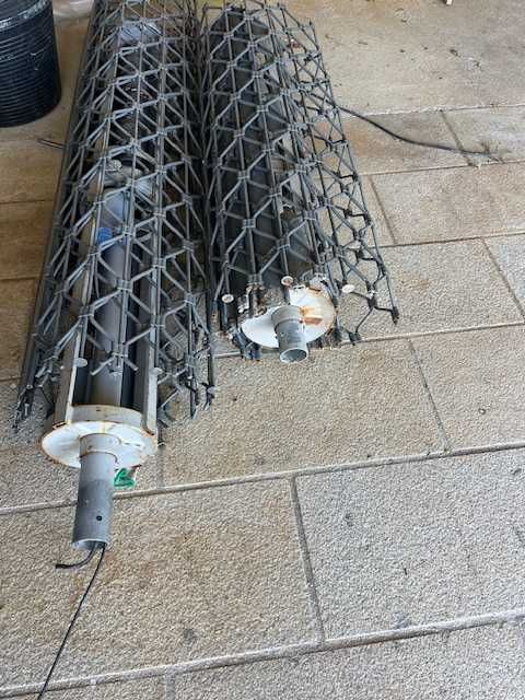 grelha ferro em rolo para proteção montra