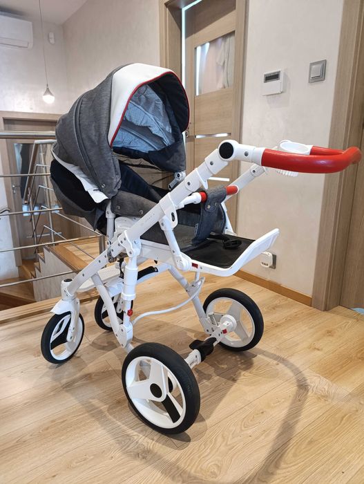 Wózek dziecięcy Adamex Monte Deluxe Carbon 3w1 z Maxi Cosi + adaptery