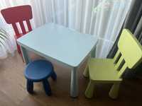 Stolik i 3 krzeselka Mamut Ikea
