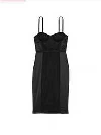 Victoria Secret Корсет платье XS Archives Monogram Corset Dress Black