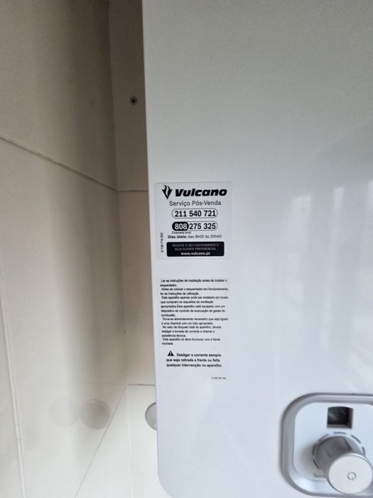 Esquentador à gas ventilado Vulcano