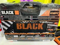 Набір ключів/Набор ключей головок инструментов Black 108 ел ПОЛЬША