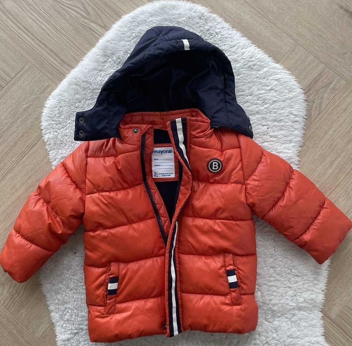 mayoral pomarańczowa kurtka zimowa ocieplana 80 r. 12