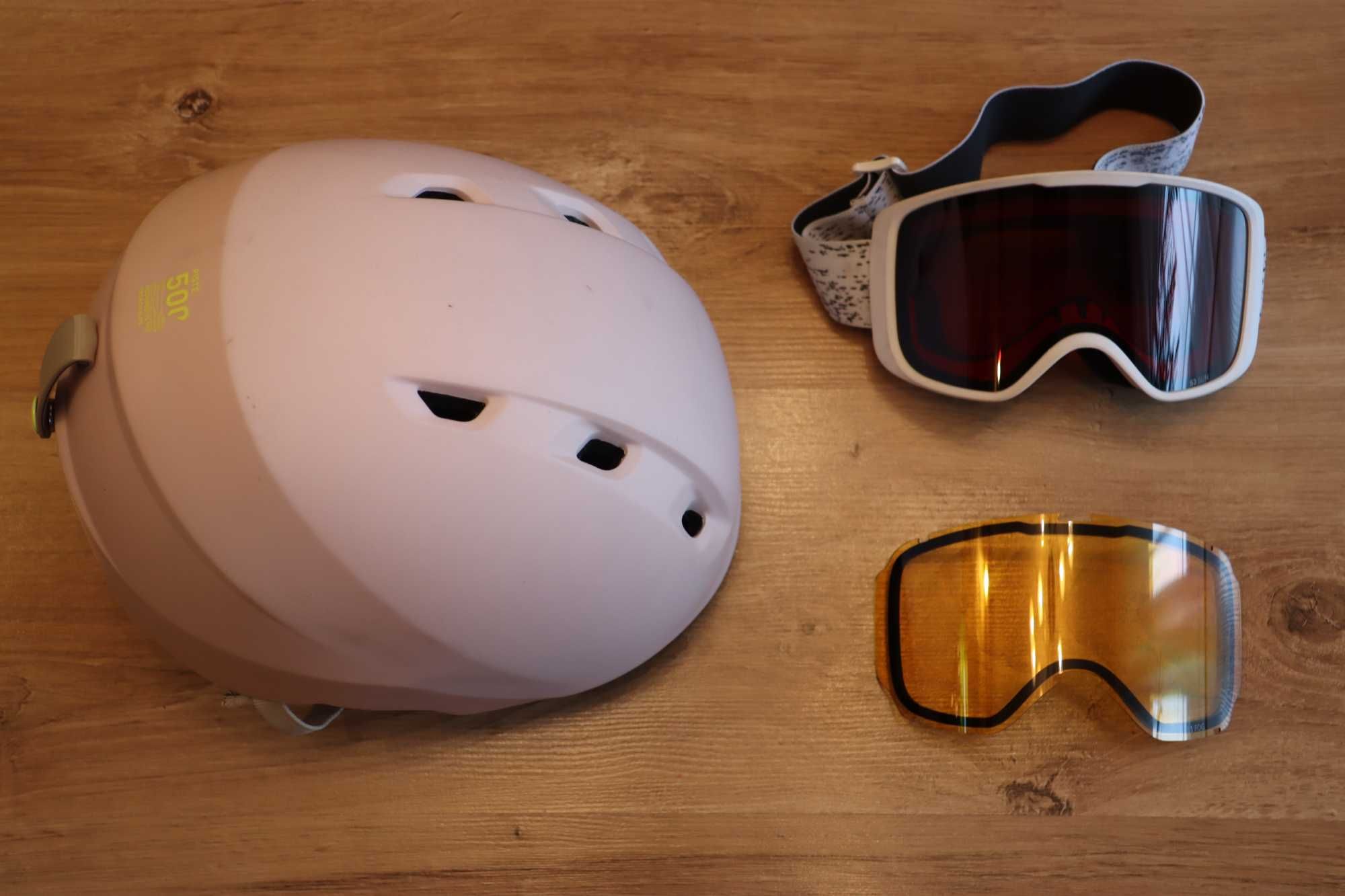 Kask narciarski Wedze H-PST 500 i google narciarskie Wedze G 100