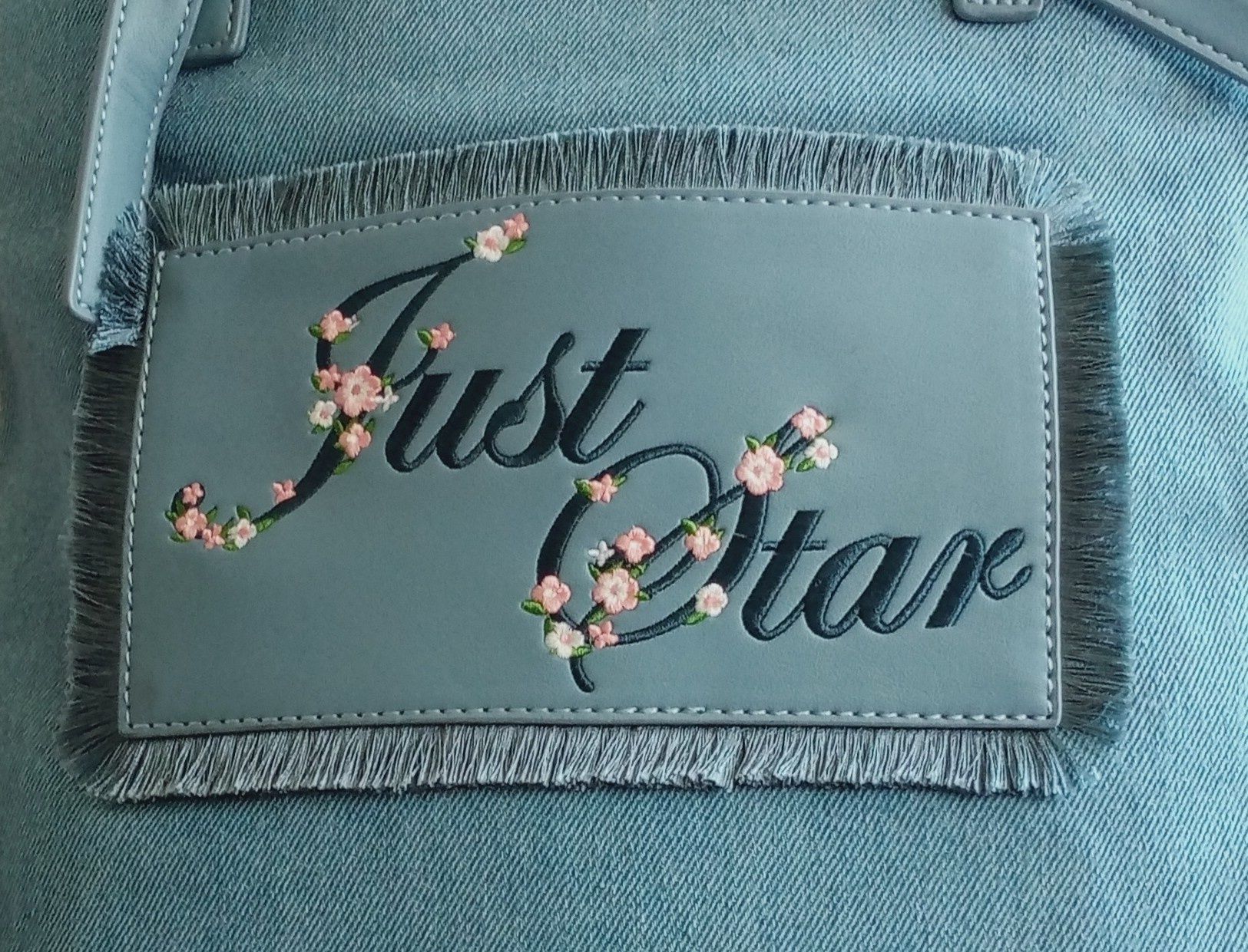 Torba na ramię shopper jeansowa Just Star NOWA