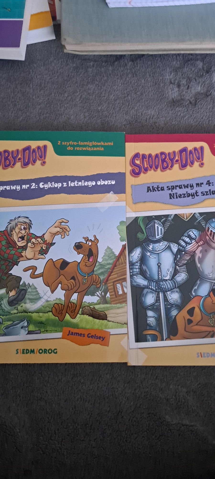 2 książki Scooby-Doo 1 Cyklop z letniego obozu 2 Niezbyt szlachetny ry