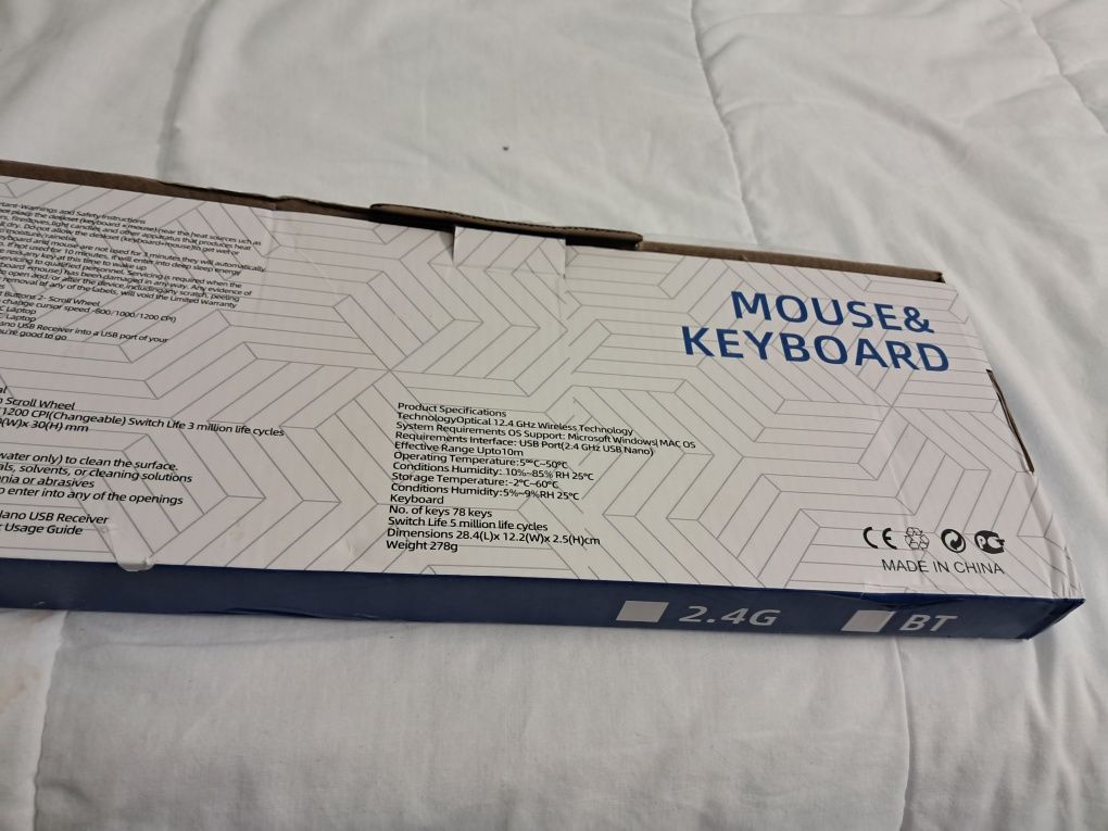 Teclado e Rato sem Fios