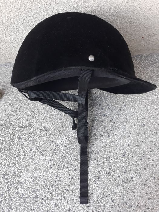 Capacete equitacao em veludo 54cm