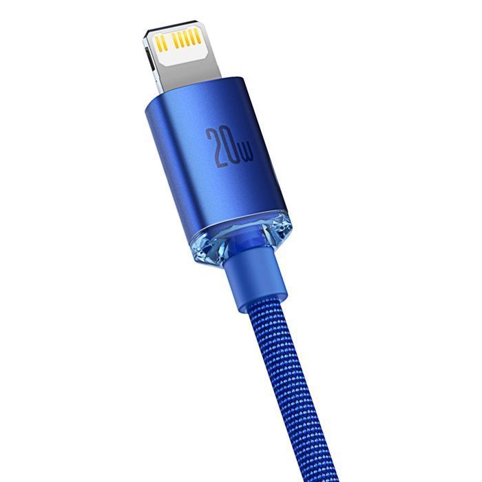 Baseus kabel przewód USB Typ C - Lightning 20W 1,2m niebieska