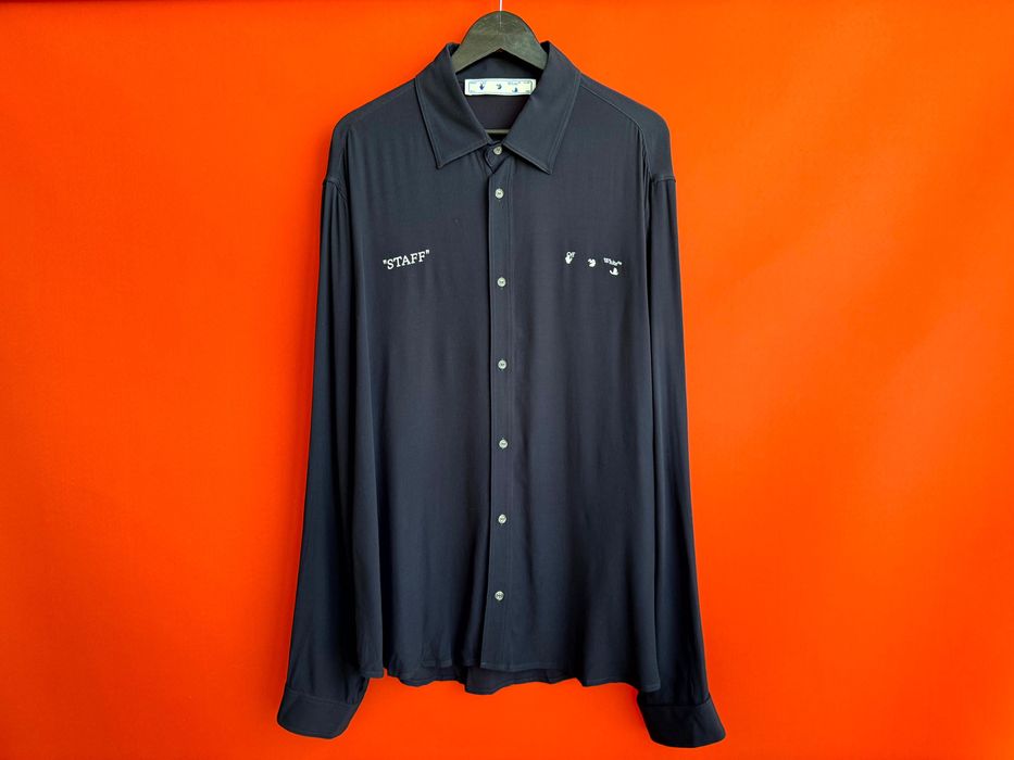 Off-White Virgil Abloh Оригінал чоловіча сорочка рубашка розмір XL