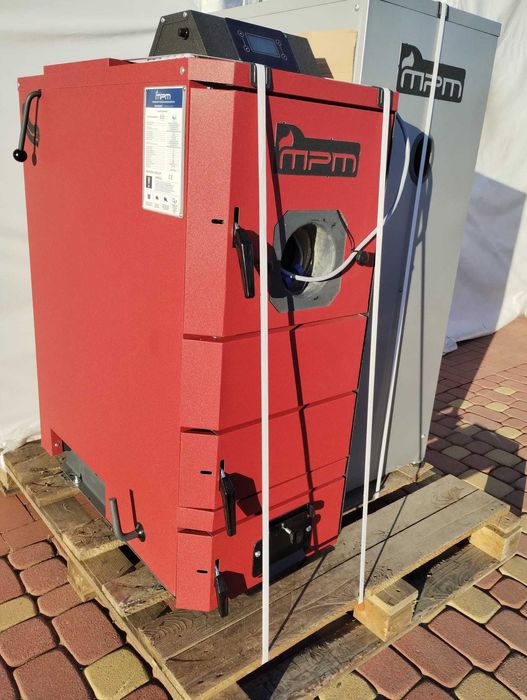 KOCIOŁ PIEC DWUPALIWOWY drewno-pellet MPM Wood Pell 14 kW EcoTouch