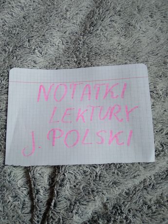 Notatki z lektur lektury omówienie język polski + lekturnik