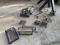 Rozne półeczki półki loft metal drewno