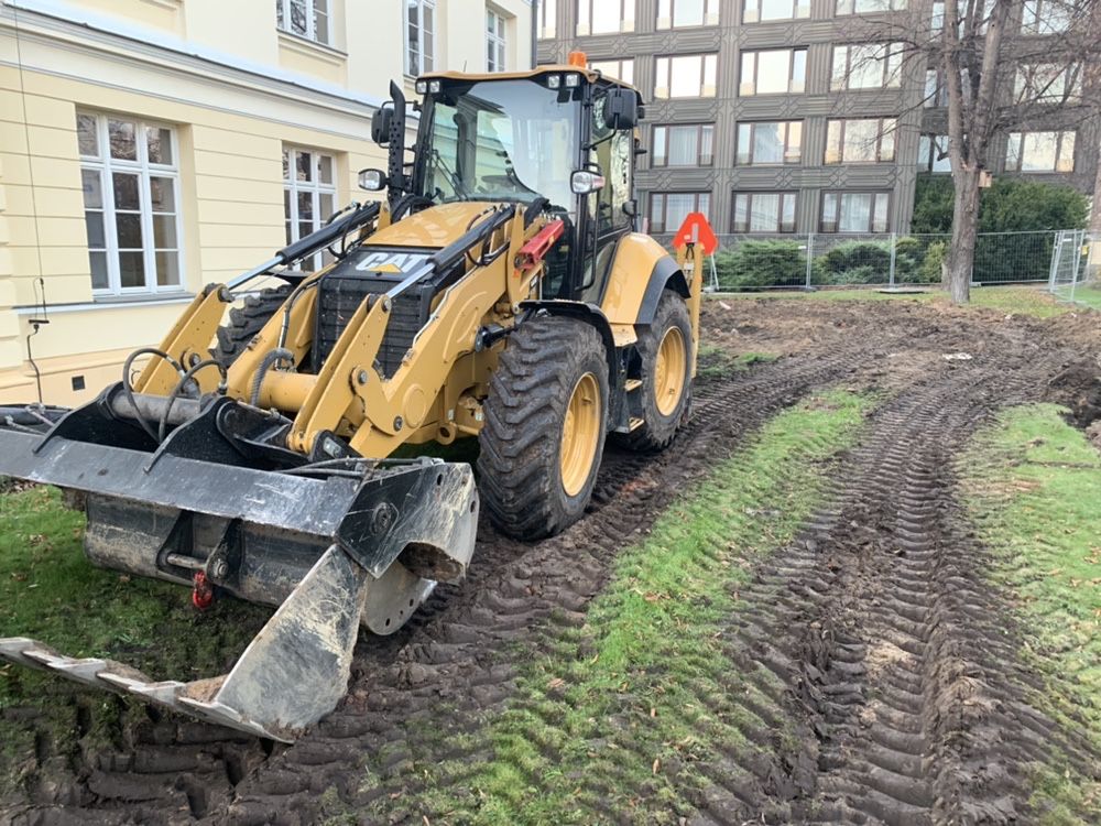 Usługi koparko-ładowarka! Odśnieżanie terenu koparka Zamiatarka